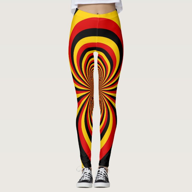 I Liebe Deutsche Druckgrafik Leggings (Vorderseite)