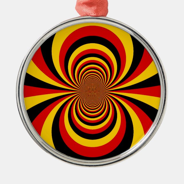 I Liebe Deutsche Druckgrafik Ornament Aus Metall (Vorne)