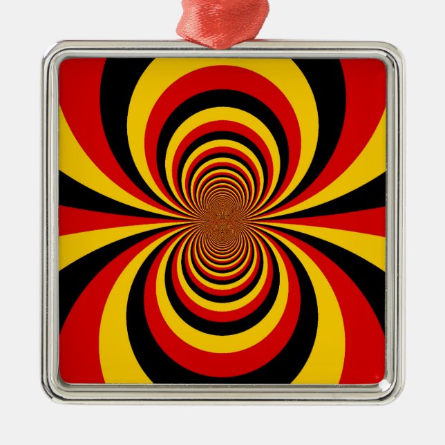 I Liebe Deutsche Druckgrafik Ornament Aus Metall (Vorne)