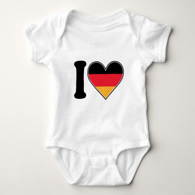 I Liebe Deutschland Baby Strampler (Vorderseite)
