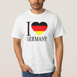 I Liebe Deutschland Deutsches Flaggenherz T-Shirt