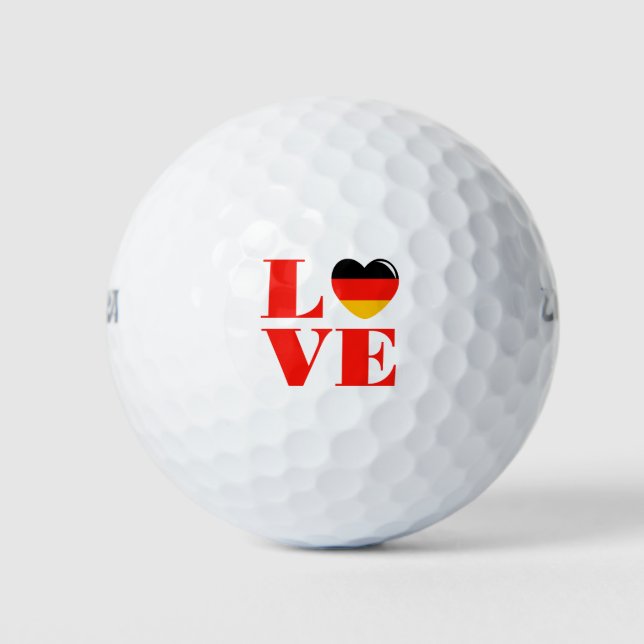 I Liebe Deutschland Golfball (Vorderseite)