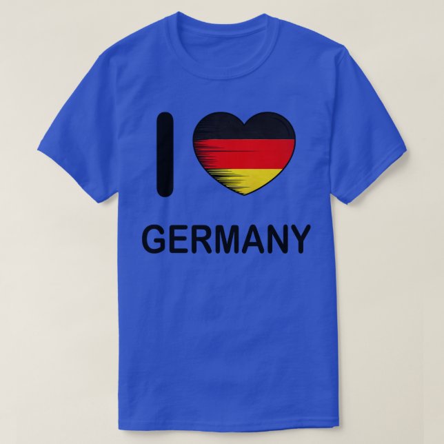 I Liebe Deutschland Meine Zuhause Mein Land 2 T-Shirt (Design vorne)