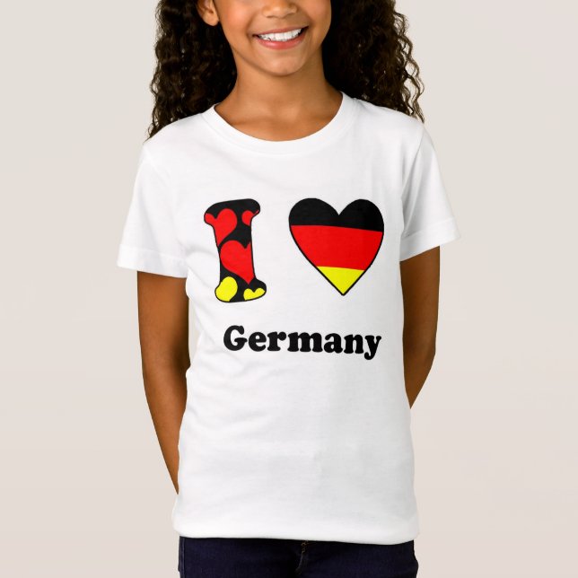 I Liebe Deutschland T-Shirt (Vorderseite)