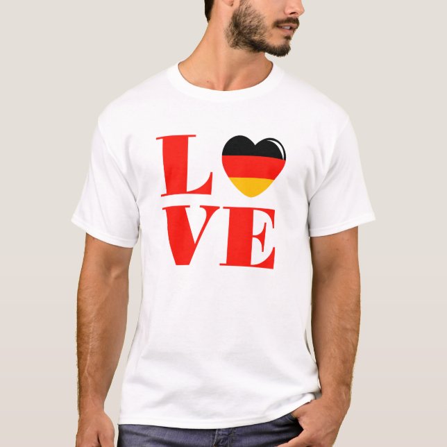 I Liebe Deutschland T-Shirt (Vorderseite)