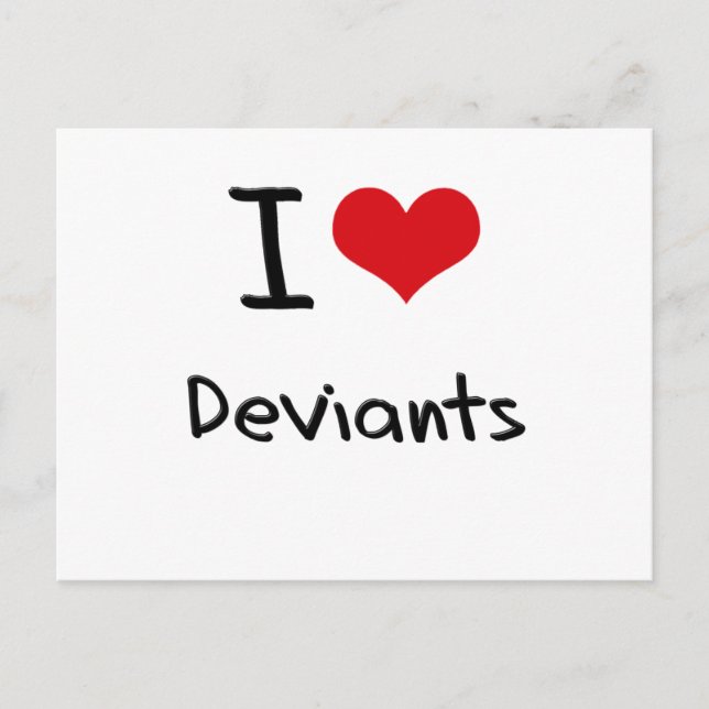 I Liebe Deviants Postkarte (Vorderseite)