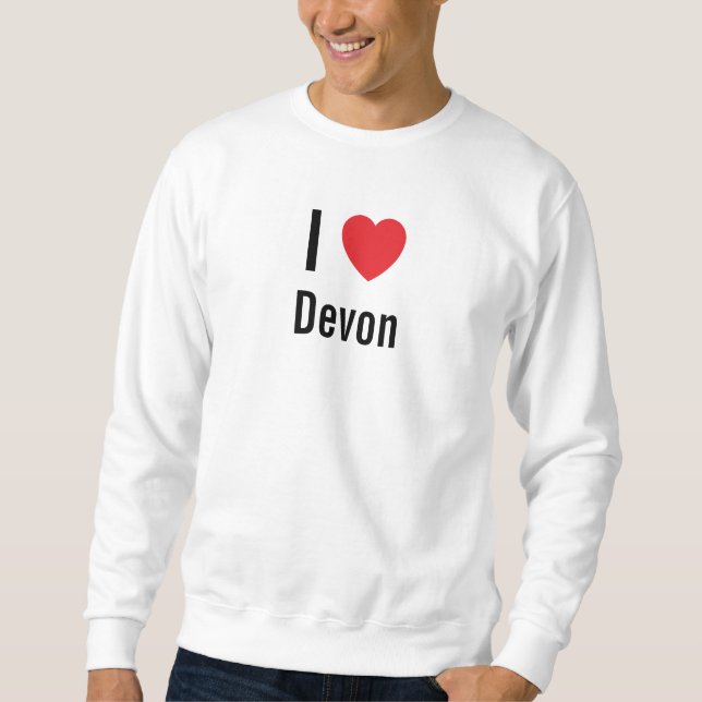 I Liebe Devon Sweatshirt (Vorderseite)