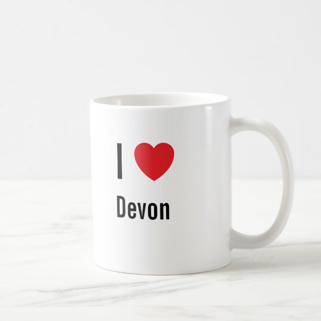 I Liebe Devon Tasse (Rechts)
