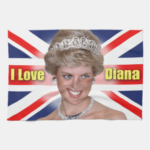 'I Liebe Diana' HRH Princess Diana Küchentuch
