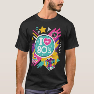 I Liebe Die 80er 80er Kleidung für Frauen und Männ T-Shirt