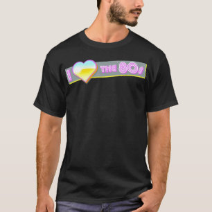 I Liebe Die 80er Jahre Vintage Musik Signatur Kult T-Shirt