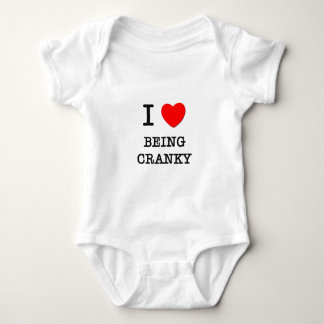 I Liebe, die Cranky ist Baby Strampler