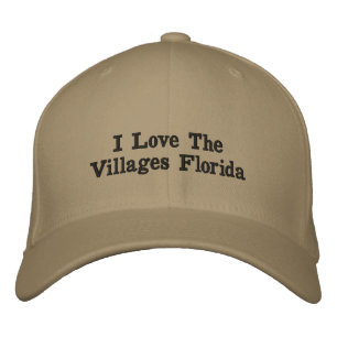 I Liebe die Dörfer Florida Bestickte Baseballkappe