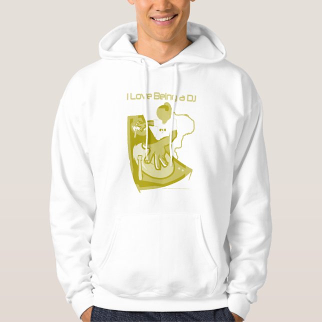 I Liebe, die ein DJ ist Hoodie (Vorderseite)