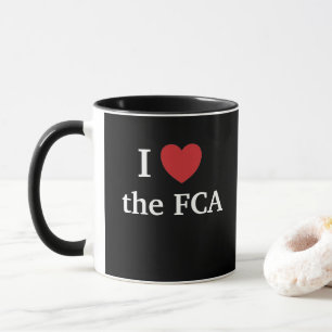 I Liebe die FCA Finanzbefolgung Tasse