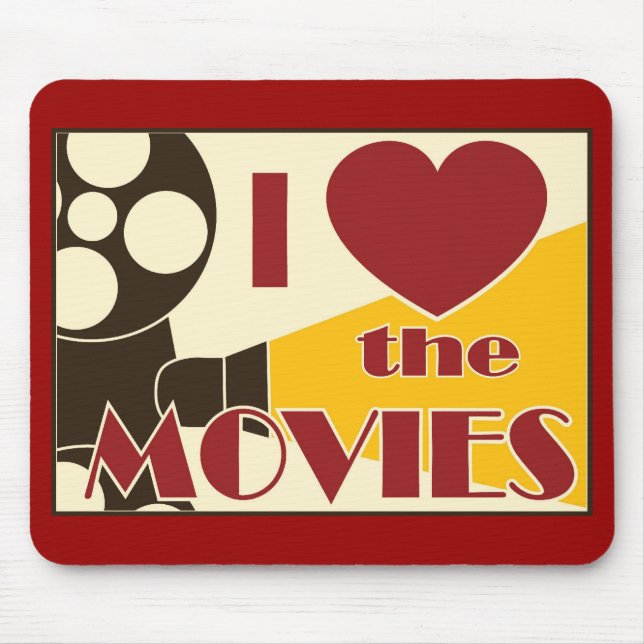 I Liebe die Filme Mousepad (Vorne)