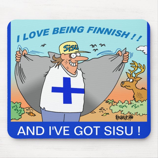 I LIEBE, DIE FINNISCHES MOUSEPADS IST (Vorne)