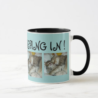 I Liebe, die herein schläft! Katzen-Kaffee-Tasse Tasse