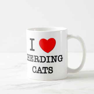 I Liebe, die Katzen in Herden lebt Tasse
