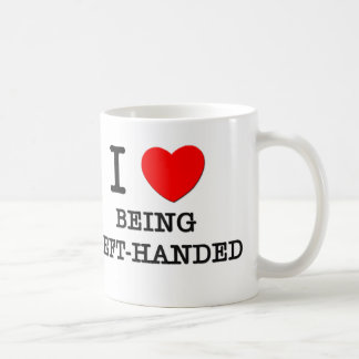I Liebe, die linkshändig ist Kaffeetasse