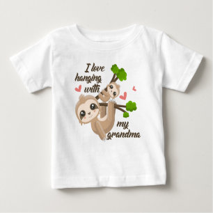 I Liebe, die mit meiner Großmutter hängt Baby T-shirt