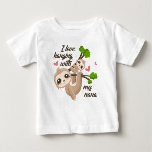I Liebe, die mit meiner Nana hängt Baby T-shirt