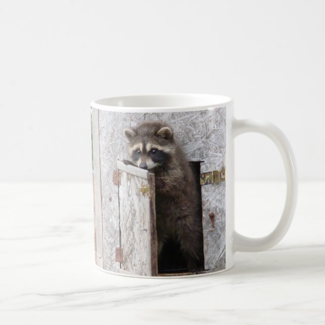 I LIEBE, DIE MORGENraccoon-TASSE TUT Tasse (Rechts)