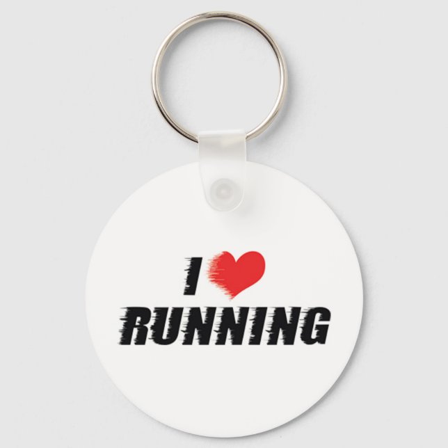 I Liebe, die Schlüsselanhänger läuft (Vorderseite)