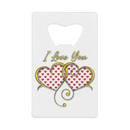I Liebe, die Sie entwerfen Geldbeutel Flaschenöffner