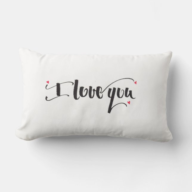 I Liebe, die Sie Pillow Lendenkissen (Vorderseite)
