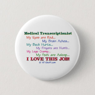 I Liebe dieser Job! Button