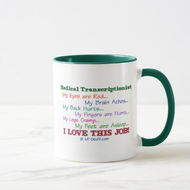 I Liebe dieser Job! Tasse (Rechts)