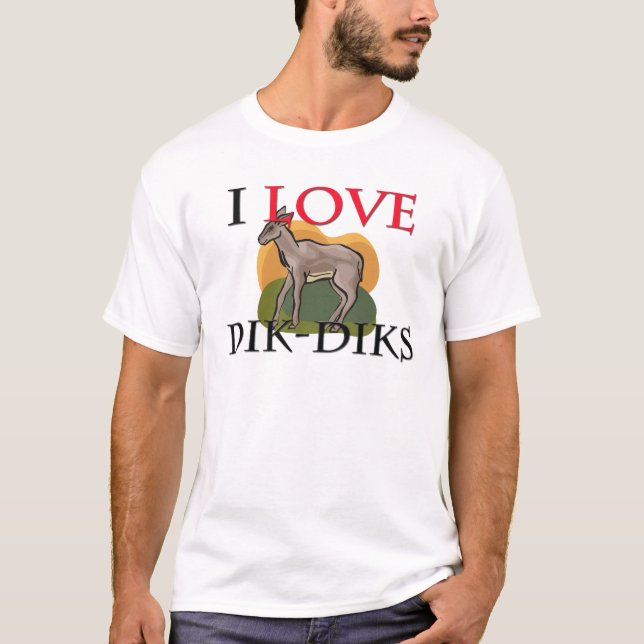 I Liebe Dik-Diks T-Shirt (Vorderseite)