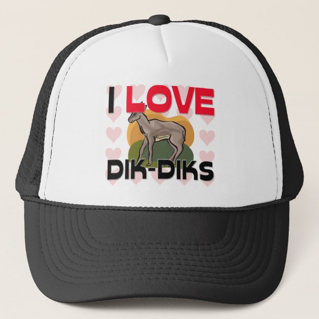 I Liebe Dik-Diks Truckerkappe (Vorderseite)
