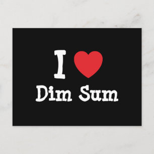 I Liebe Dim Sum T - Shirt Postkarte