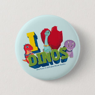 I Liebe Dinos Dino Ranch Button