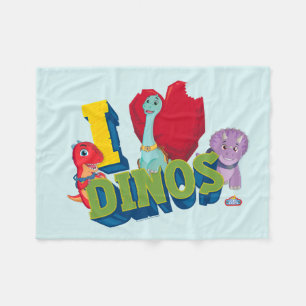 I Liebe Dinos   Dino Ranch Fleecedecke