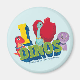 I Liebe Dinos   Dino Ranch Magnet
