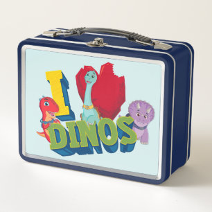 I Liebe Dinos   Dino Ranch Metall Brotdose