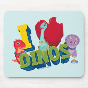 I Liebe Dinos   Dino Ranch Mousepad