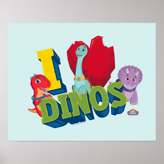 I Liebe Dinos | Dino Ranch Poster (Vorne)