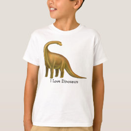 I Liebe Dinosaurier Anpassbare Kinder T - Shirt
