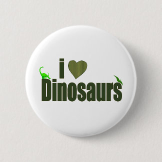 I Liebe-Dinosaurier Button