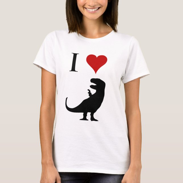I Liebe-Dinosaurier - T-Rex T-Shirt (Vorderseite)