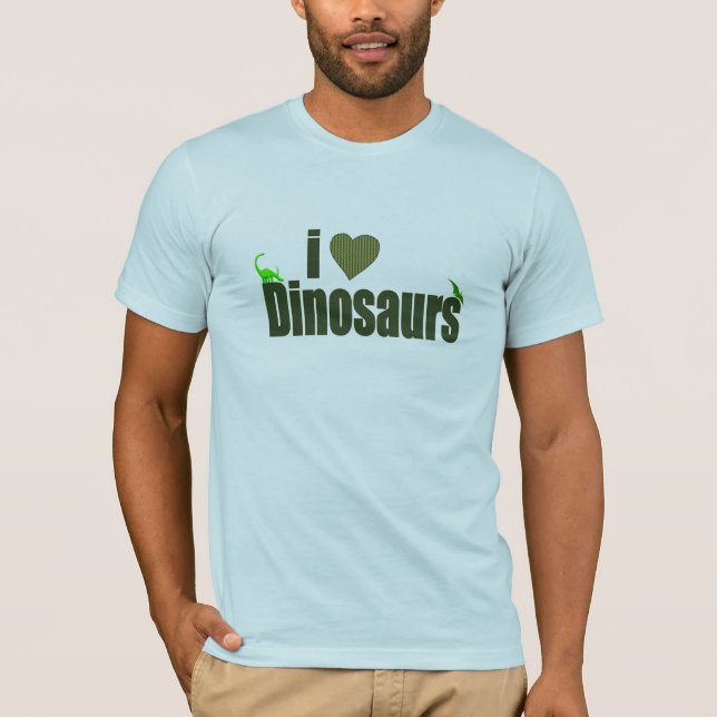I Liebe-Dinosaurier T-Shirt (Vorderseite)