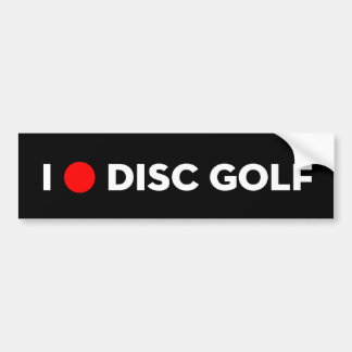 I LIEBE-DISC-GOLF-Autoaufkleber Autoaufkleber