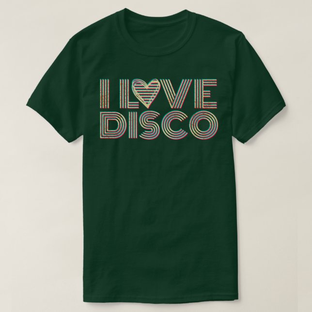 I Liebe Disco Music T-Shirt (Design vorne)