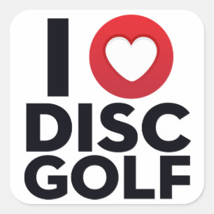 I Liebe Disk Golf Sticker Pack