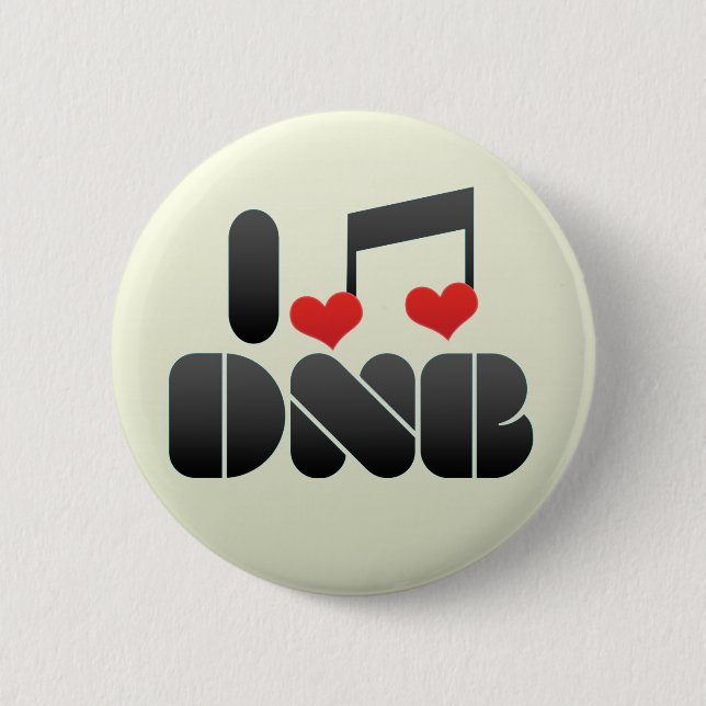 I Liebe DNB Button (Vorderseite)