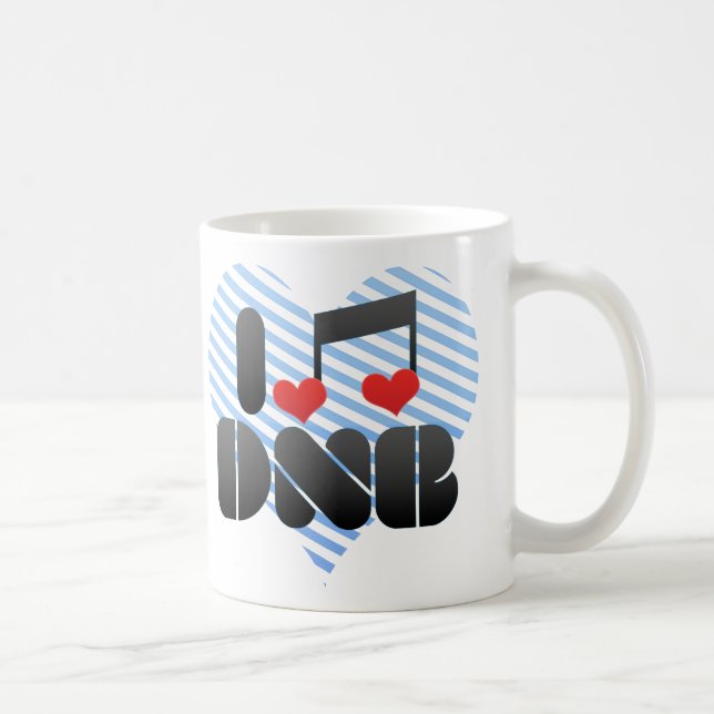 I Liebe DNB Tasse (Rechts)